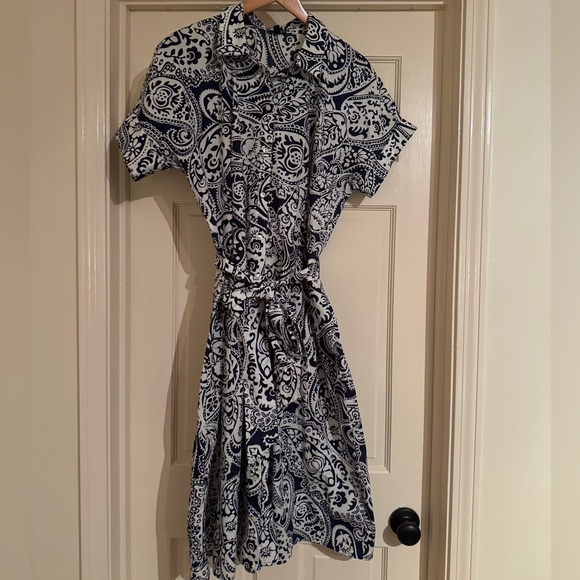 Talbots Poplin Shirt Dress - Picture 4 of 8